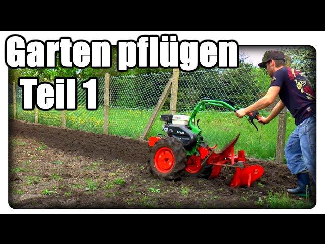 Agria 100-R Geräteträger Pflug / Acker Pflügen Teil 1 / Gemüseanbau im Garten - Die Vorbereitung