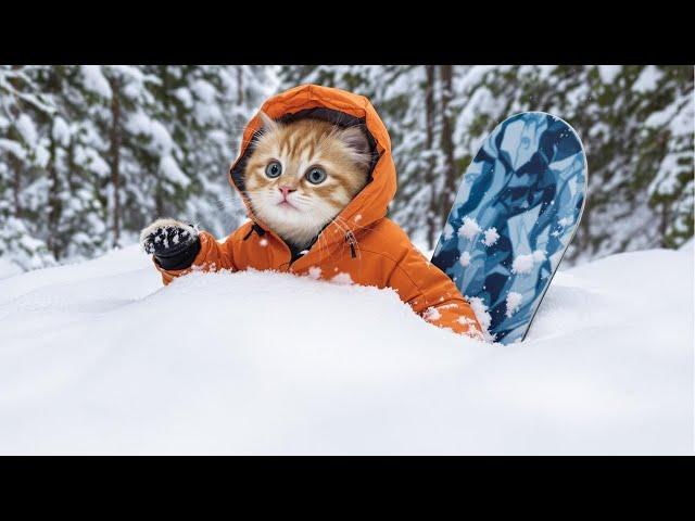 ️Niseko-born Cat's Backcountry Skiing at ParkCity Turns Into Chaos!