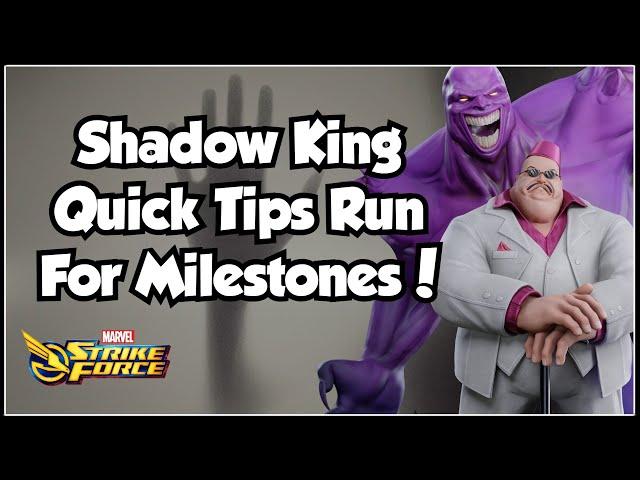 Shadow King Trials Tips & Tricks For Easy Milestone Clear! | Full Walkthrough! | Marvel Strike Force