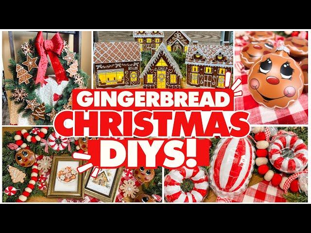 Adorable Gingerbread Decor DIYs for Christmas 2024 | Dollar Tree Christmas Crafts