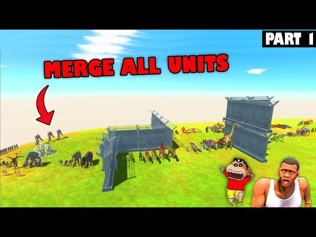 MERGE ALL UNITS in Animal Revolt Battle Simulator with SHINCHAN and CHOP Part 1