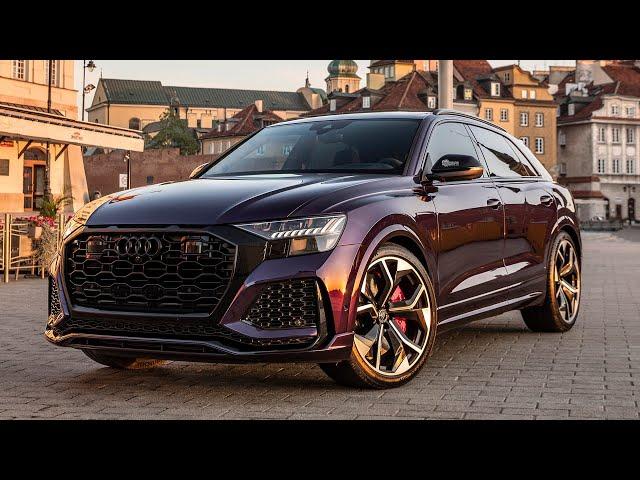 HOT! 2021 AUDI RSQ8 EXCLUSIVE - VELVET PURPLE + BLACK OPTICS - V8TT BEAST Very rare spec in detail