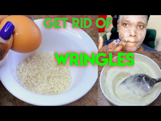 How to keep your skin looking young even at old age|| Rice and Egg white mask| how to remove pimples