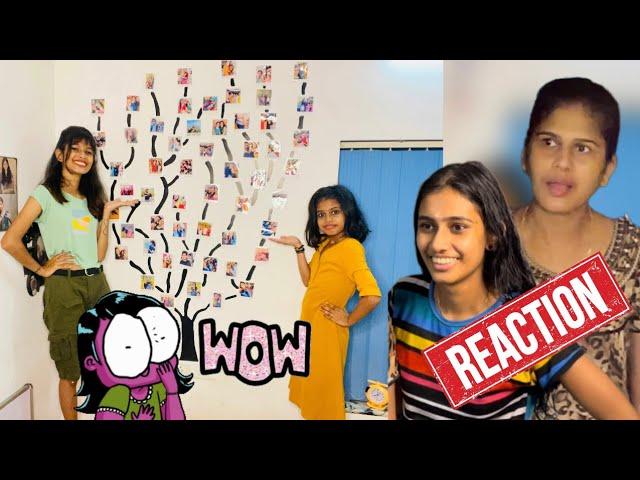 Oru SURPRISE wall decor | REACTION of family | tiyakutty | letshangit | thejathangu