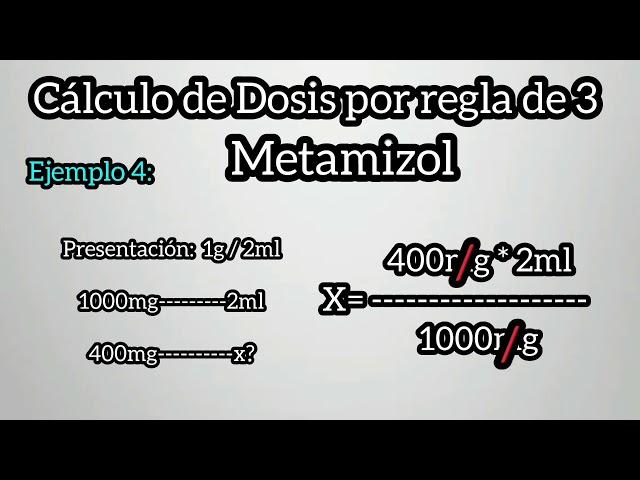 ️Calculo de dosis de medicamentos por regla de 3 (Muy muy fácil)