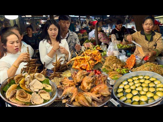 Cambodian Street Food @ Countryside - So Delicious Plenty foods, Chicken, Beef, Crab, Fish & More