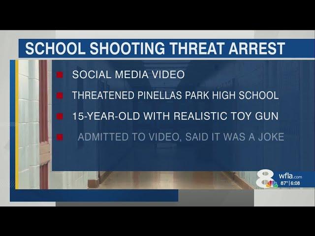 15-year-old arrested for threatening mass shooting at Pinellas Park High, police say