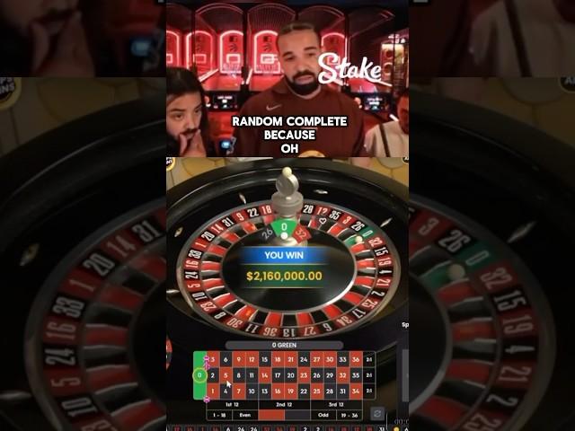 Drakes HUGE $2,000,000 WIN! #drake #gambling #shorts #casino #trending