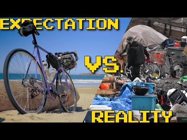 Biking in California: Expectation vs  Reality