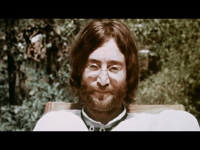 John Lennon & George Harrison interviewed in Rishikesh, India (April 10th, 1968, Restored)