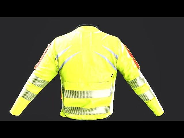 Montura Operator Ce Evo Jacket - Neon Yellow 3D Model