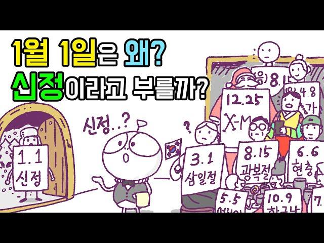 [3분차이] 1월 1일은 왜 신정이라고 부를까? |신정과 구정|