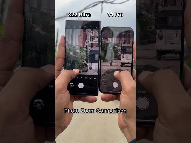 iPhone 14 Pro vs Samsung S22 Ultra Photo Zoom