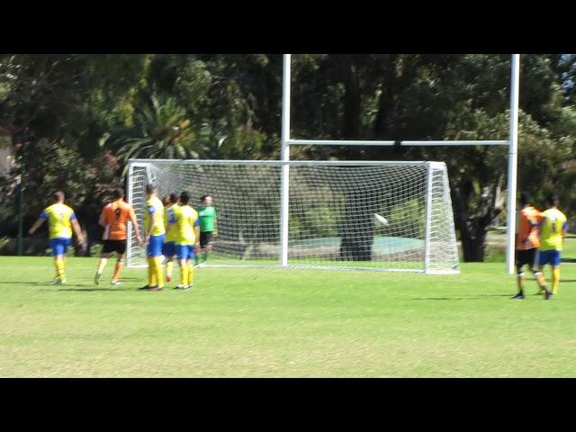 Denis Martynov Free Kick - Curtin University Football Club Div 3 Amateurs Reserves