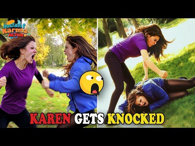 INSTANT KARMA Caught On Camera | People/Karens Who Got What They DESERVED #4