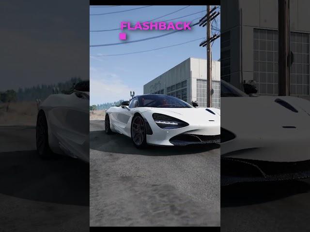 Audi R8 VS McLaren Crash ️ flashback ️  BeamNG Drive #shorts #beamngdrive