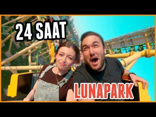 24 SAAT BOYUNCA LUNAPARKTA KALMAK!!! (En Hızlı RollerCoaster)