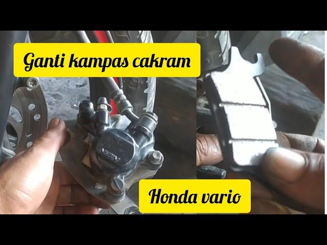 Ganti discpad/kampas cakram depan vario