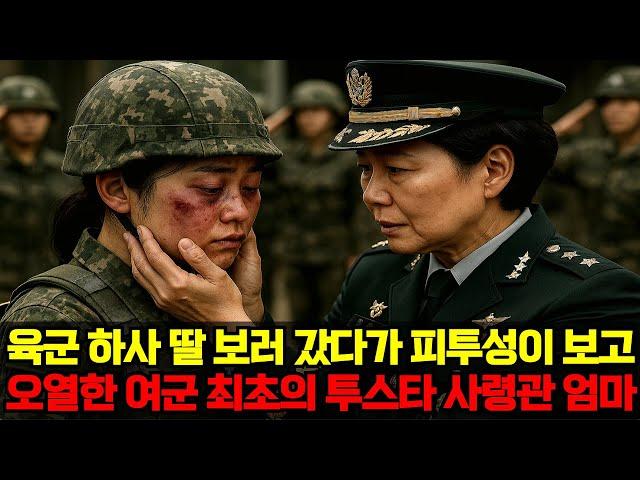 육군 하사 딸 면회 갔다가 피투성이 보고 오열한 여군 최초 투스타 사령관 엄마...