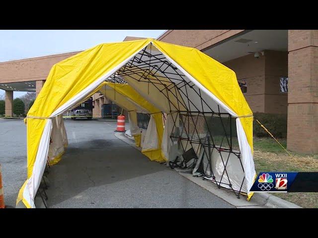 Novant Health opens screening center, preps triage tents to help coronavirus management