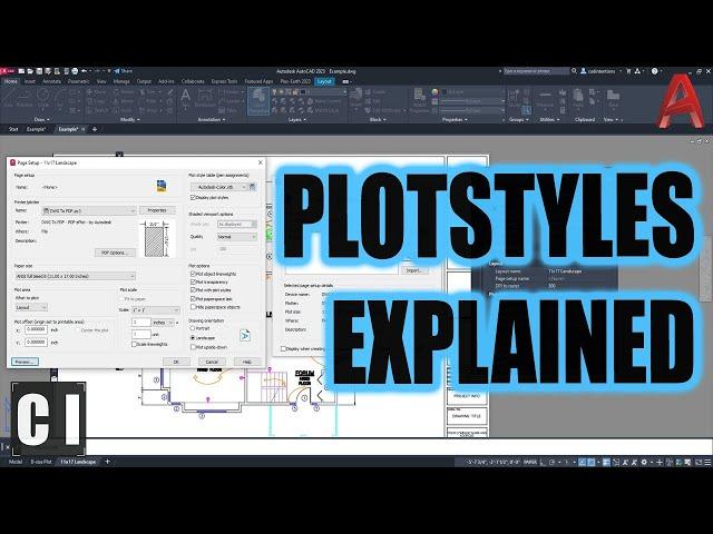 AutoCAD Plot Styles Explained (ctb & stb)! Lineweight, Transparency Settings & Must-Know Tips