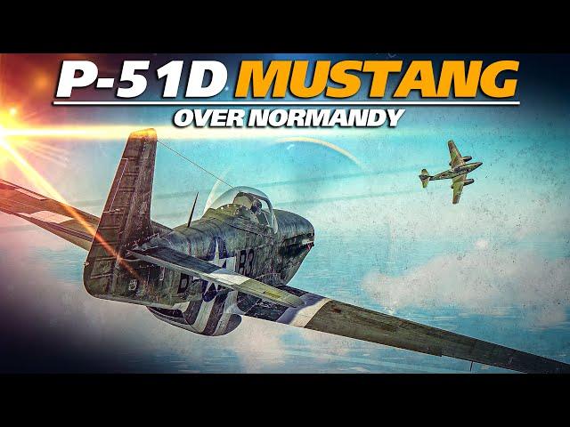 P-51D Mustang Over Normandy Jumped By Me-262 Schwalbe | IL-2 | WWII | WW2