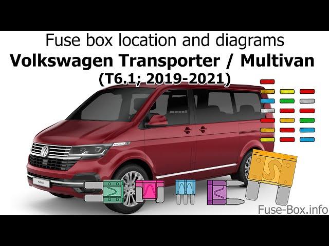 Fuse box location and diagrams: Volkswagen Transporter T6 1; 2019 2021