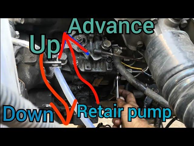 how to diesel pump retire to advance