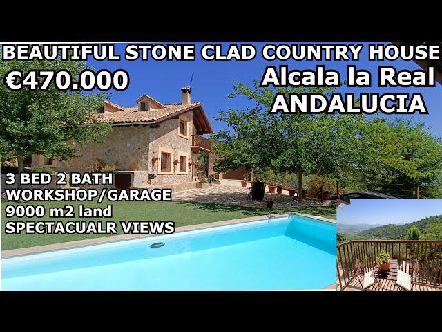 €470.000- Beautiful country stone house with spectacular views in Alcala la Real, Andalucia, Spain