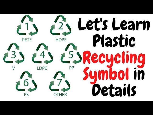 Let's Learn Plastic Recycling symbol in details | How to read the Plastic Recycling symbol