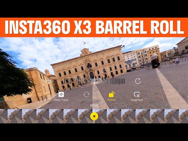 Insta360 X3 Barrel Roll Tutorial