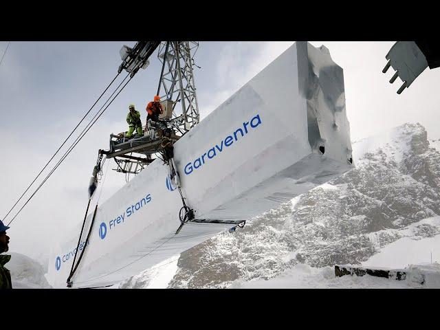 Garaventa 95-FUL Felskinn-Mittelallalin "Metro Alpin" Saas Fee, Schweiz - Umbau (2024)