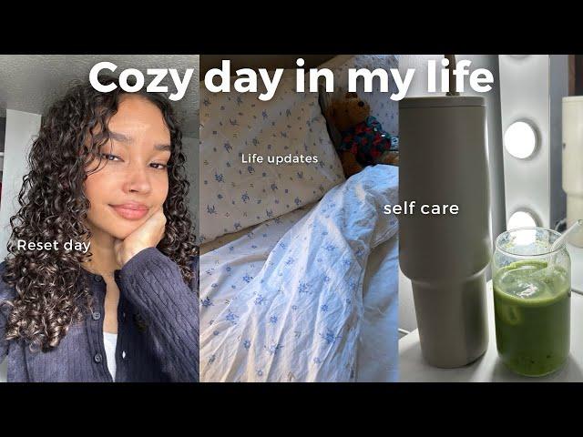 SUNDAY VLOG ️ self care & a cozy day at home