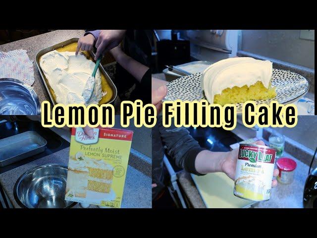 Lemon Pie Filling Cake | Easy Cake Recipe | Lemon Cake | What's for Dessert?