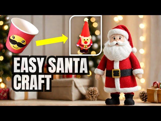 Make a Santa Claus in Minutes with This EASY Christmas Craft! How to make santa|easy christmas craft