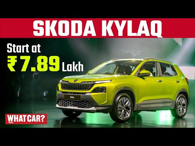 2024 SKODA KYLAQ First look | Hindi Walkaround | @WhatCarIndia