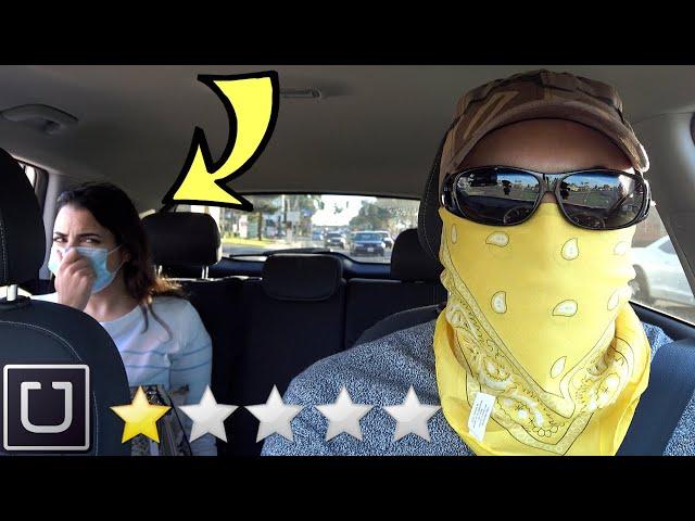 Disguised Uber Driver Farting Prank !