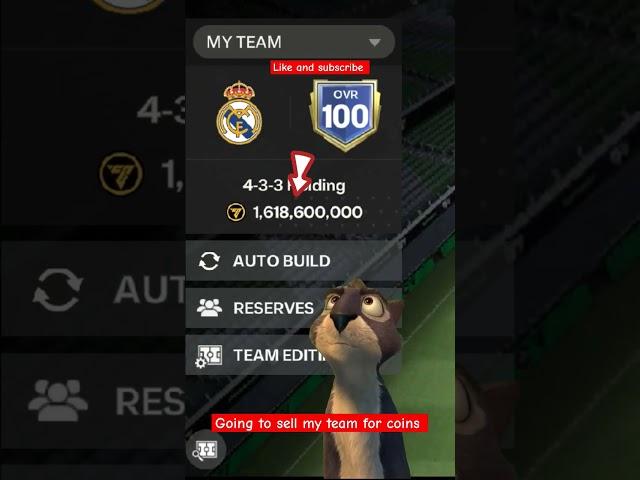 Selling team for player in ea fc mobile 24 #easportfc #shorts #fifamobile #shortsvideo #packopening
