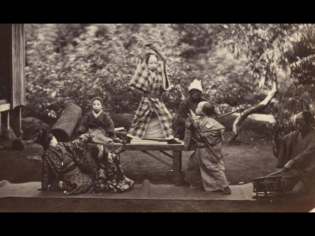 Vintage photographs depicting Japanese life in the 1860s