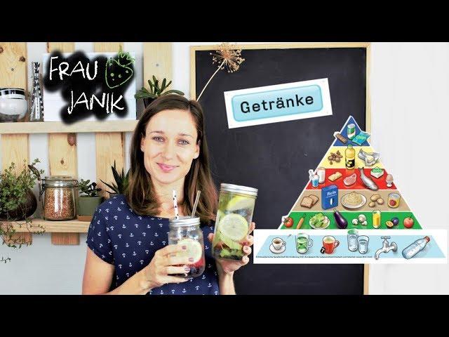 INFUSED WATER & die Lebensmittelpyramide Stufe der Getränke SGE!  Frau Janik erklärt ...