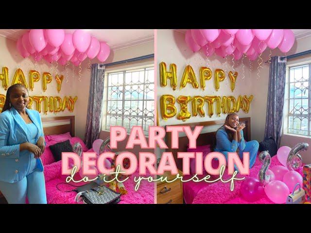 BIRTHDAY ROOM MAKEOVER: DIY Decorations & cozy pink Aesthetic