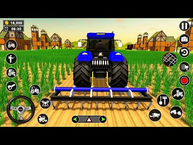 Real Tractor Driving Simulator | Harvester Tractor Farming Simulator 2023 - Android Gameplay