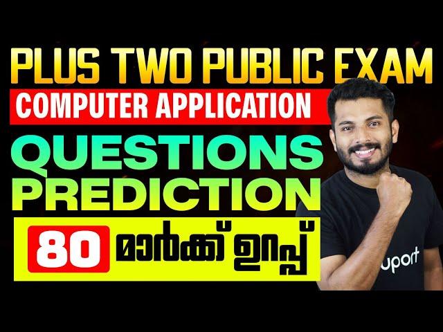 Plus Two Commerce Computer Application | Sure Questions | Eduport