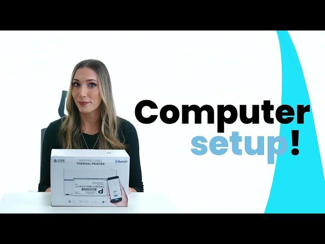Core Innovations Shipping Label Thermal Printer (CTP800BD): Product Overview and Set up