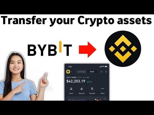 Transfer your Crypto assets like USDT Bitcoin from Bybit to Binance 2025