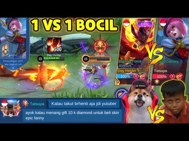 BOCIL SOK KERAS PAKE FANNY NGAJAK BY 1 TARUHAN 10K DIAMONDS - 500 STACK KITA BANTAI - Mobile Legends