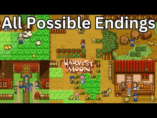 Harvest Moon (SNES) - All Possible Endings