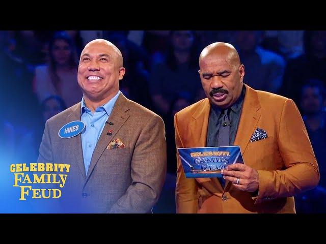 Hines Ward wins it right at the buzzer! | Celebrity Family Feud