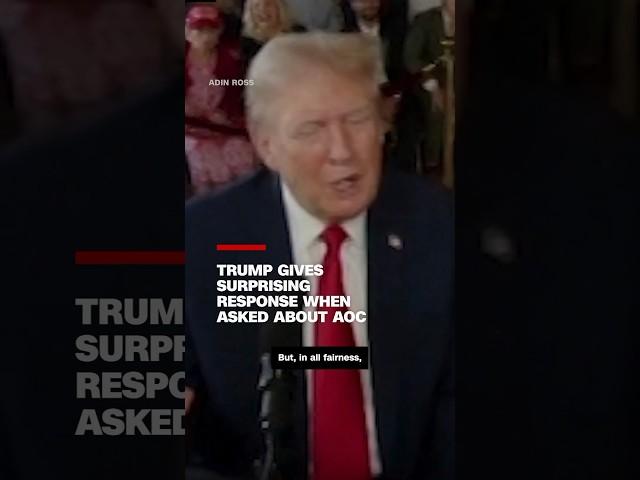 Trump gives surprising response when asked about AOC