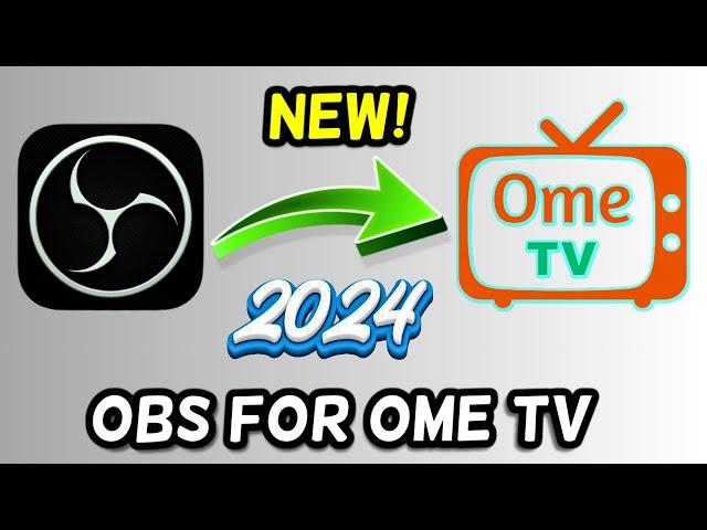 How to use OBS virtual camera on Ome TV (2024 Updated!)